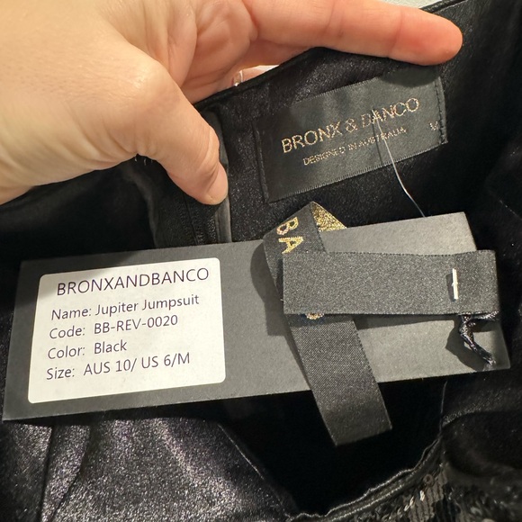 NWT Bronx and Banco black sequin Jupiter jumpsuit - Picture 6 of 8